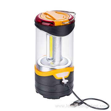 Outdoor emergency portable COB lantern for camping